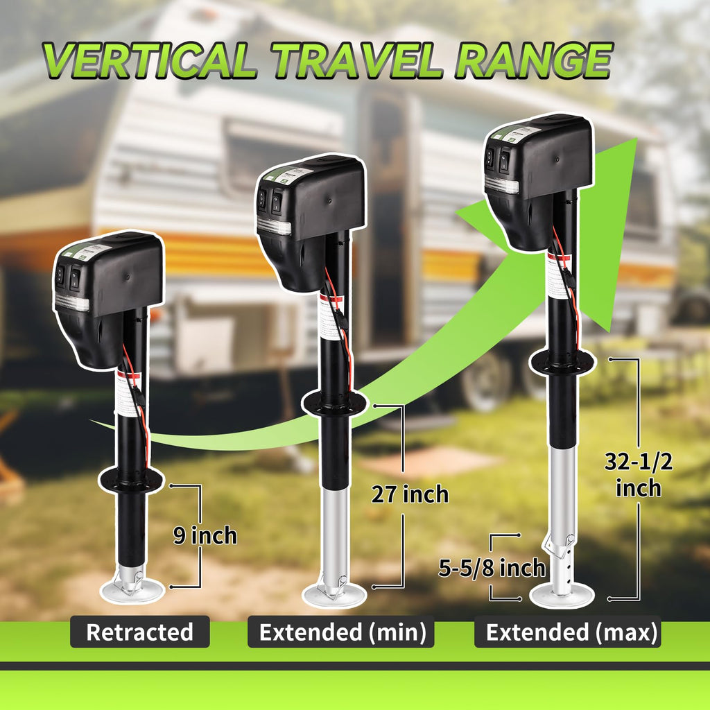 Electric A-Frame Trailer Jack 18" Lift J2976