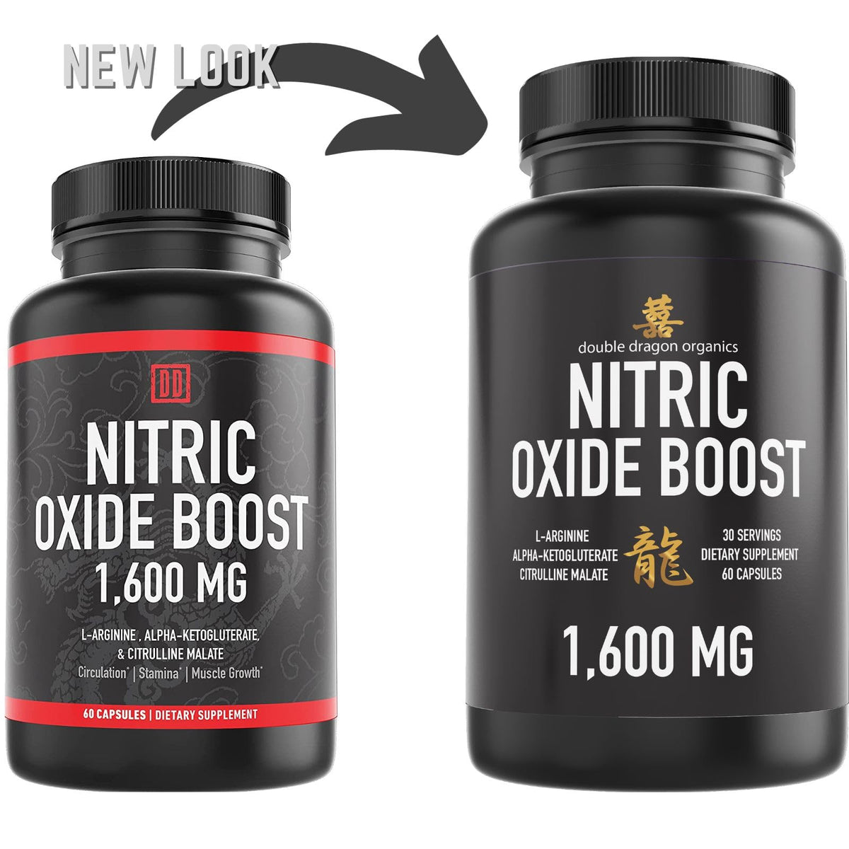 Nitric Oxide Booster Supplement 1600mg 60 Count H81102