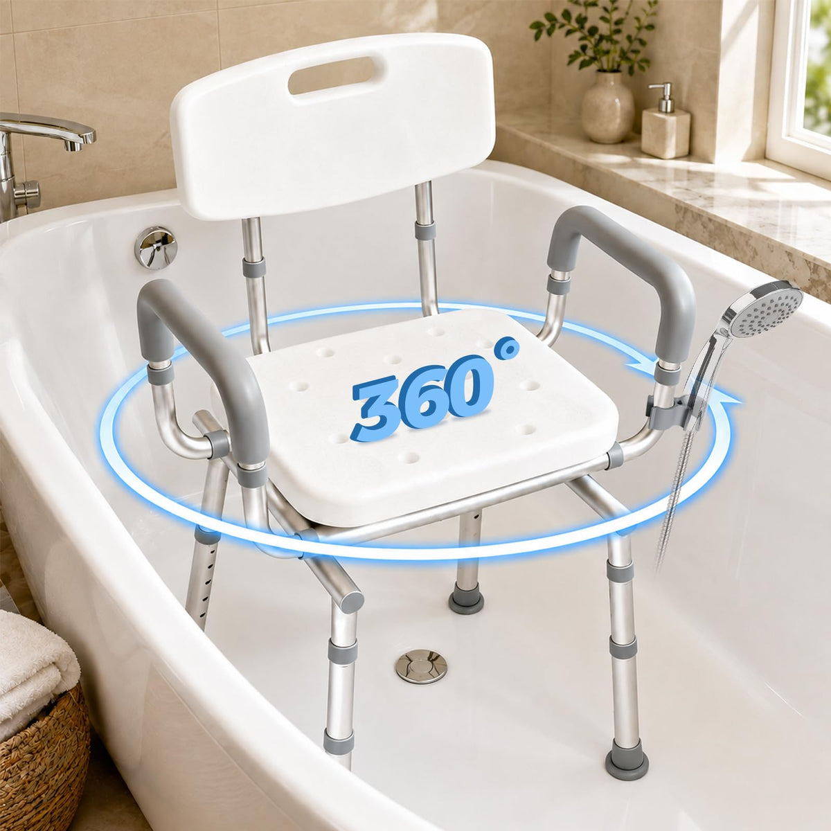 Adjustable Swivel Shower Chair Q270