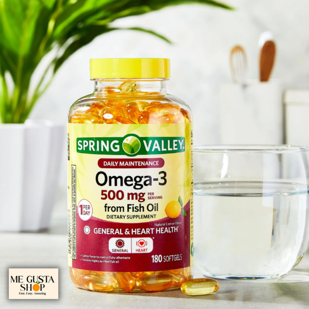 Omega 3 500mg 180 Softgels Fish Oil Dietary Supplements Y785
