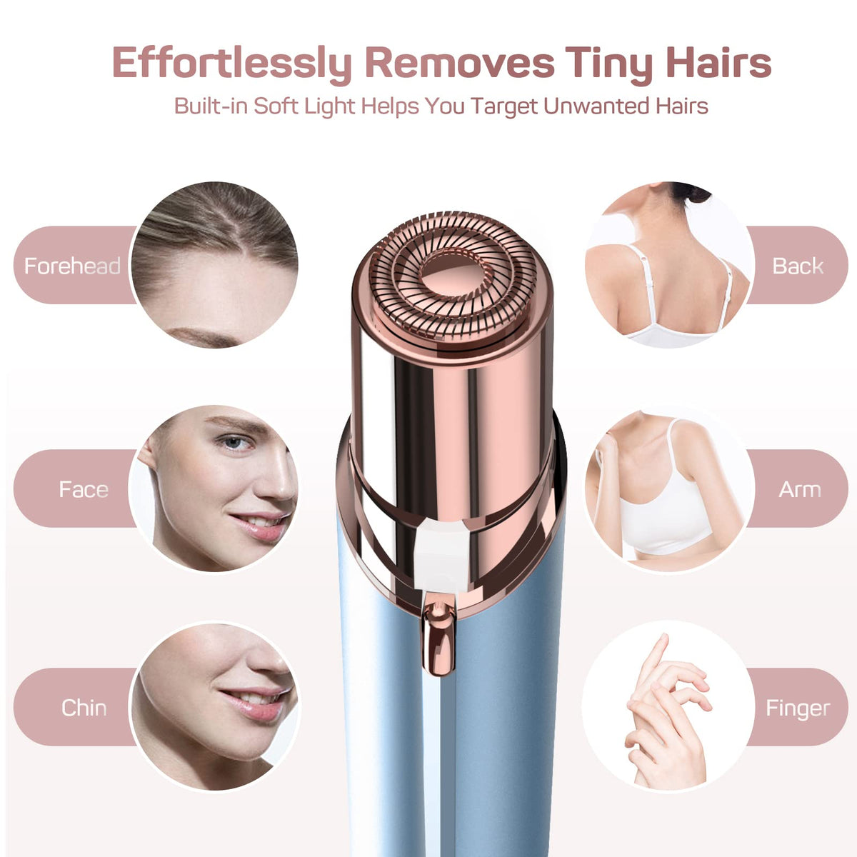 Facial Hair Remover with 2 Replacement Heads L5794