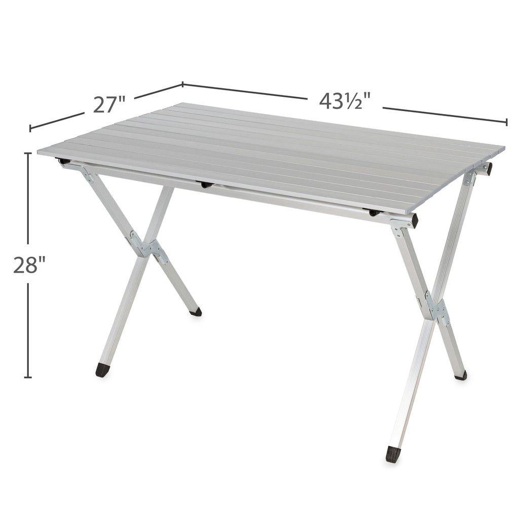 Aluminum Roll-Up Table with Carrying Bag, Seats 4-6 K657015