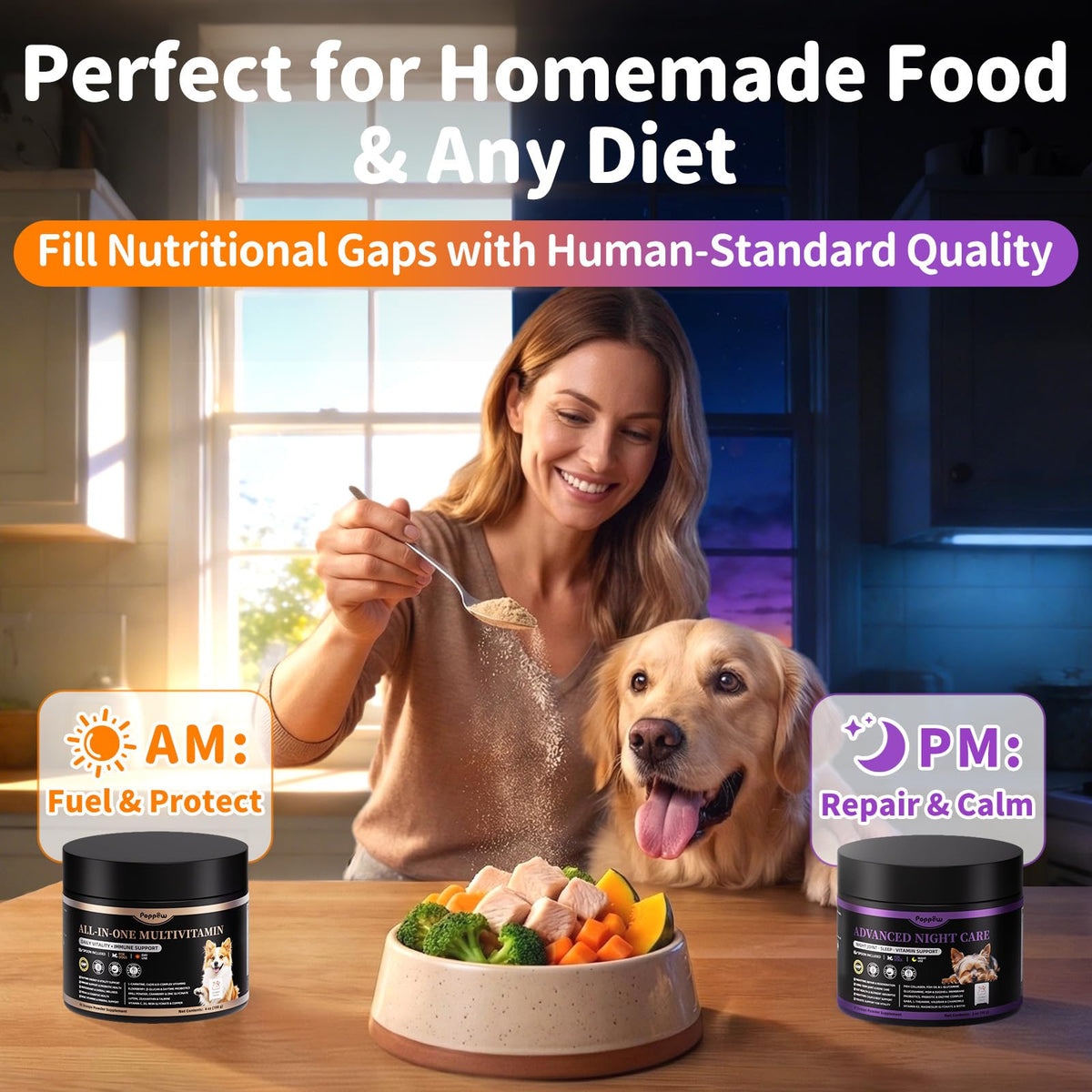 Dog Vitamins and Supplements 2 Pack Chicken J1779