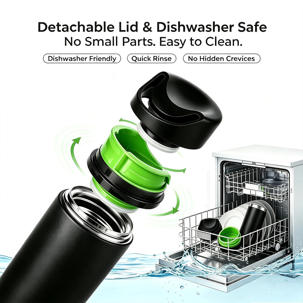 16 oz Insulated Stainless Steel Travel Coffee Mug with Lid M973