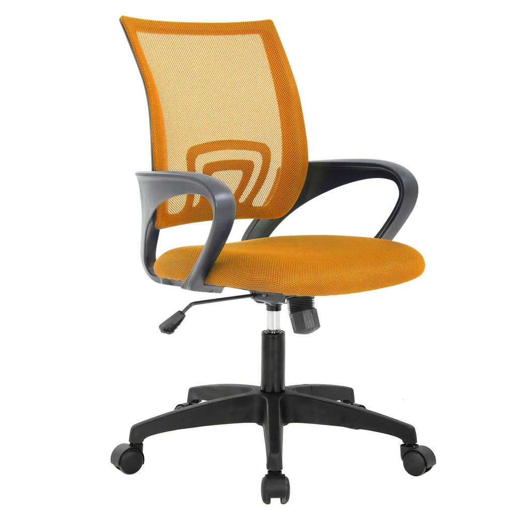 Orange Mesh Ergonomic Office Chair with Lumbar Support C942471