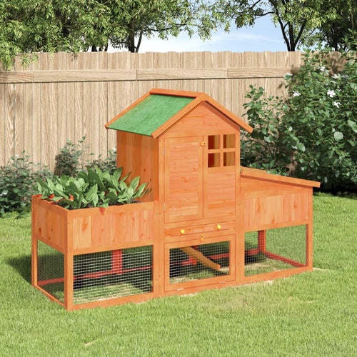 2-Tier Wooden Rabbit Hutch D1584