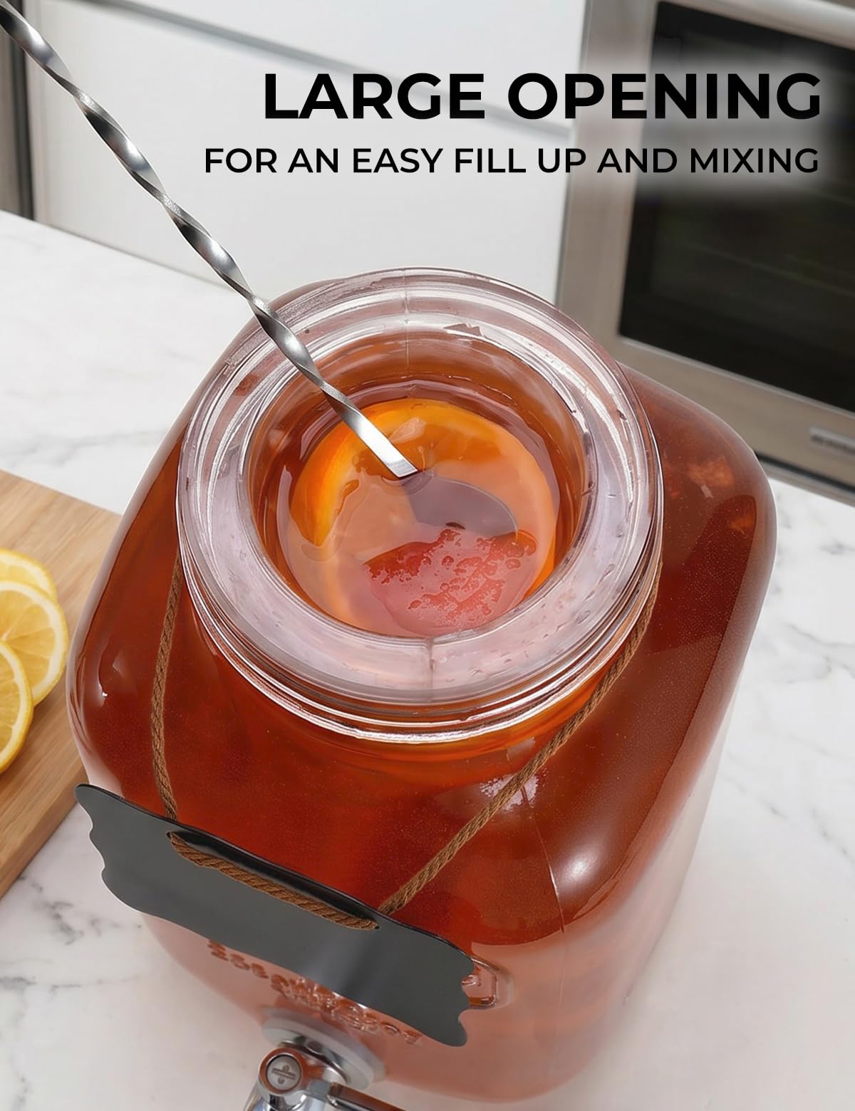 Glass Drink Dispensers 2 Pack with Stand S23450