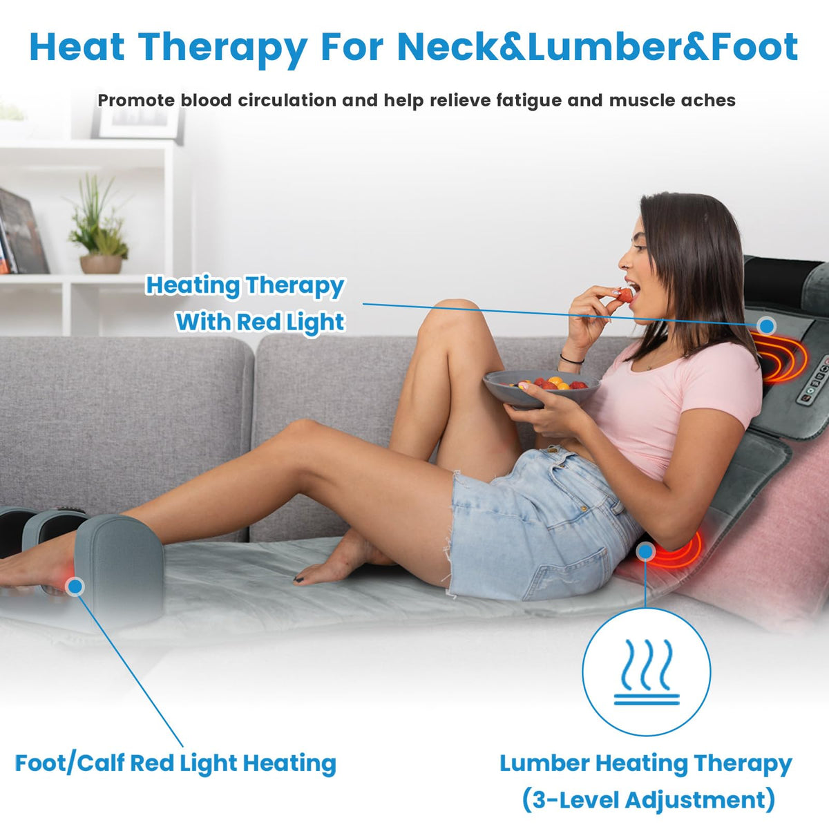 Full Body Massage Mat with Heat K251