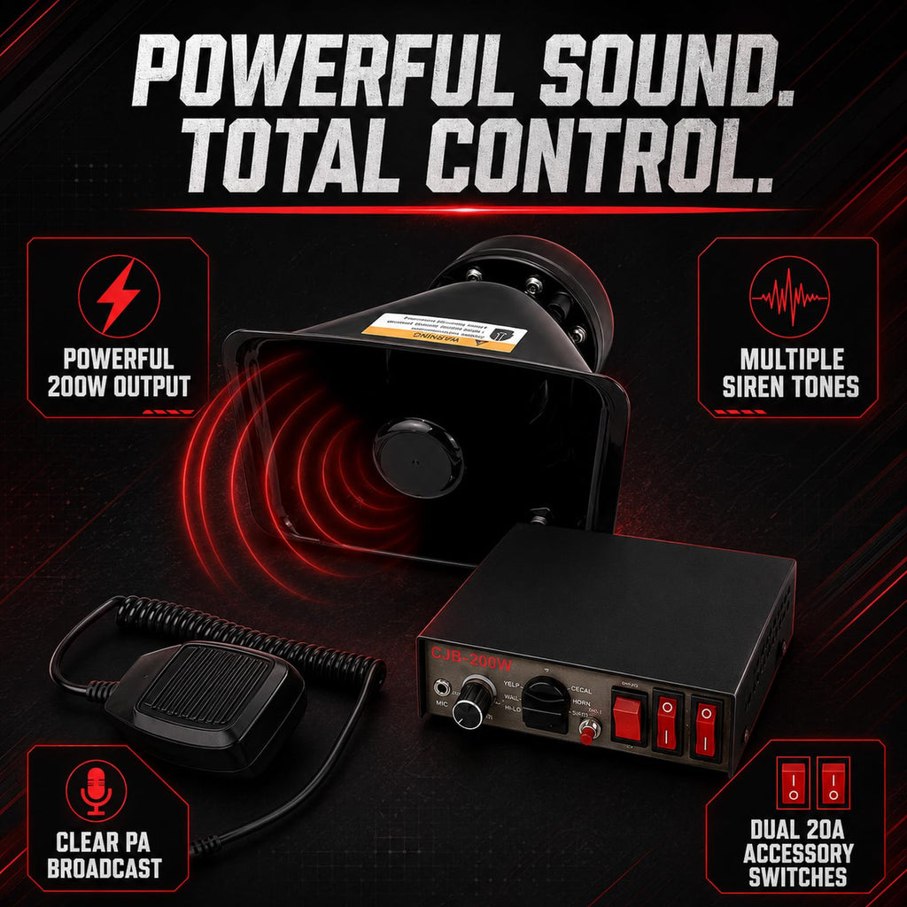 12V 200W Vehicle Public Address System Kit J194