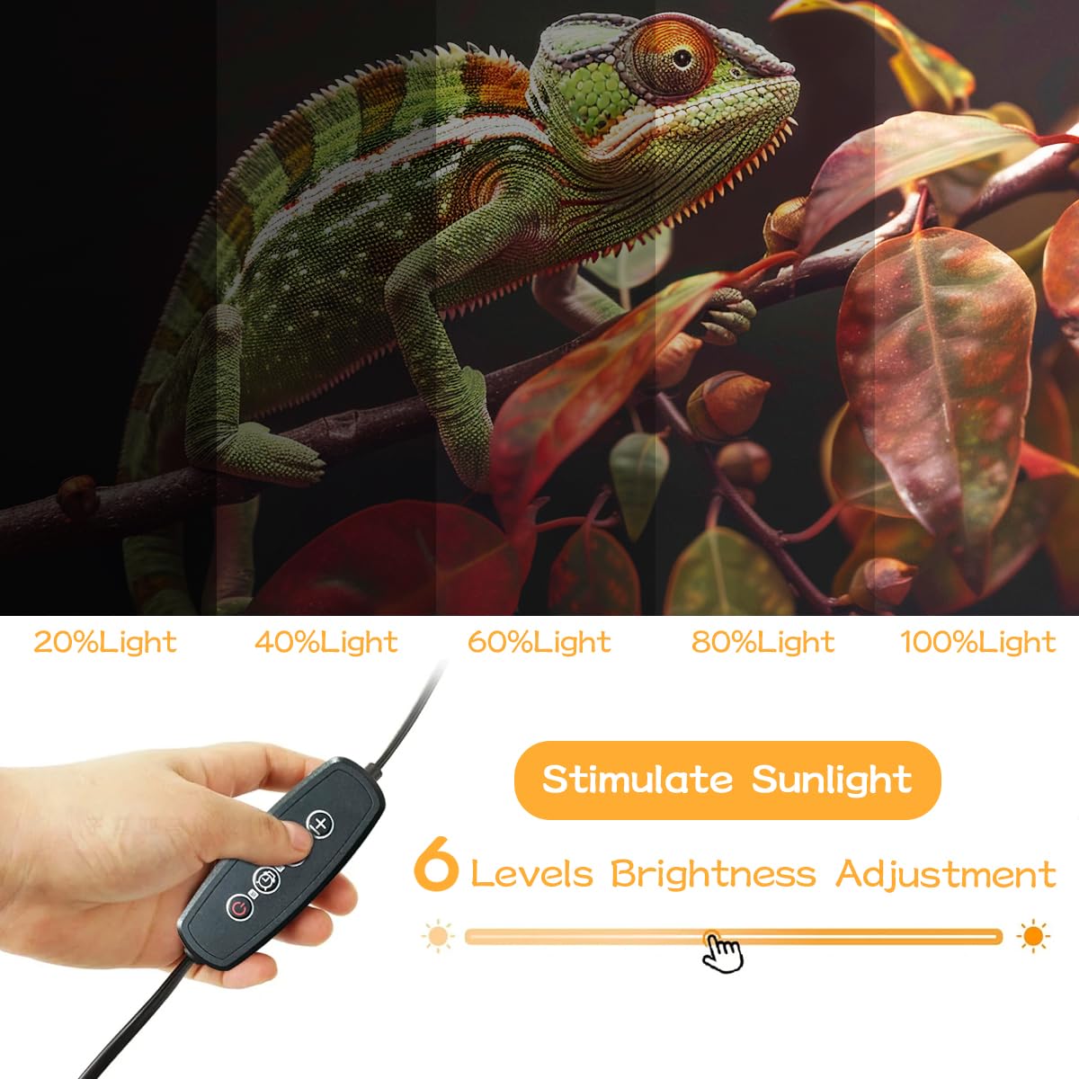 12" T5 UVB Reptile Light Fixture Kit + 11" LED UVB Reptile Light G63694