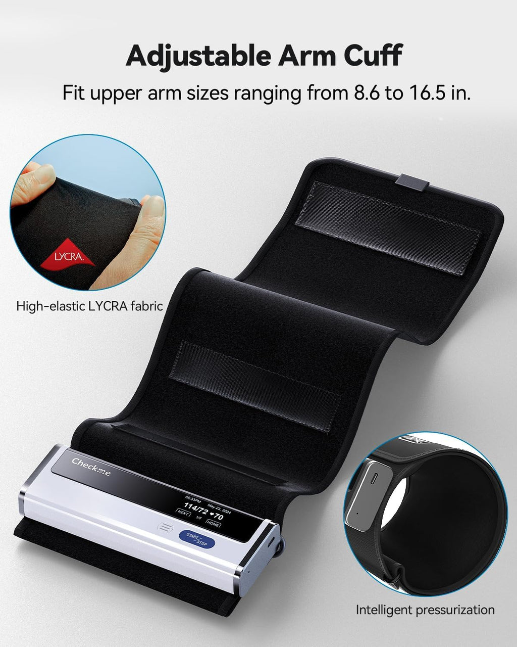 Upper Arm Blood Pressure Monitor with Bluetooth Cuff R10877