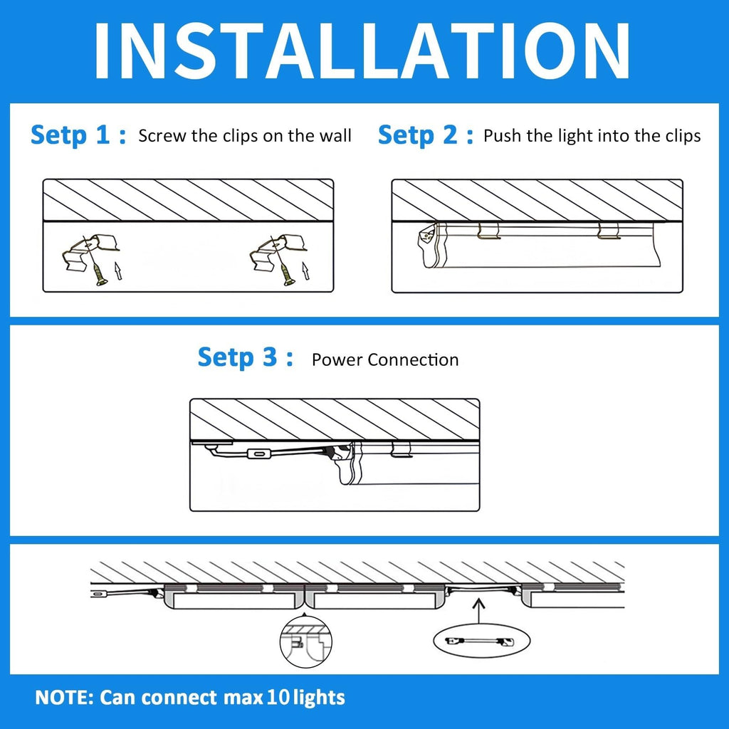 2FT 25W 3750LM 6500K Linkable LED Shop Light R1494