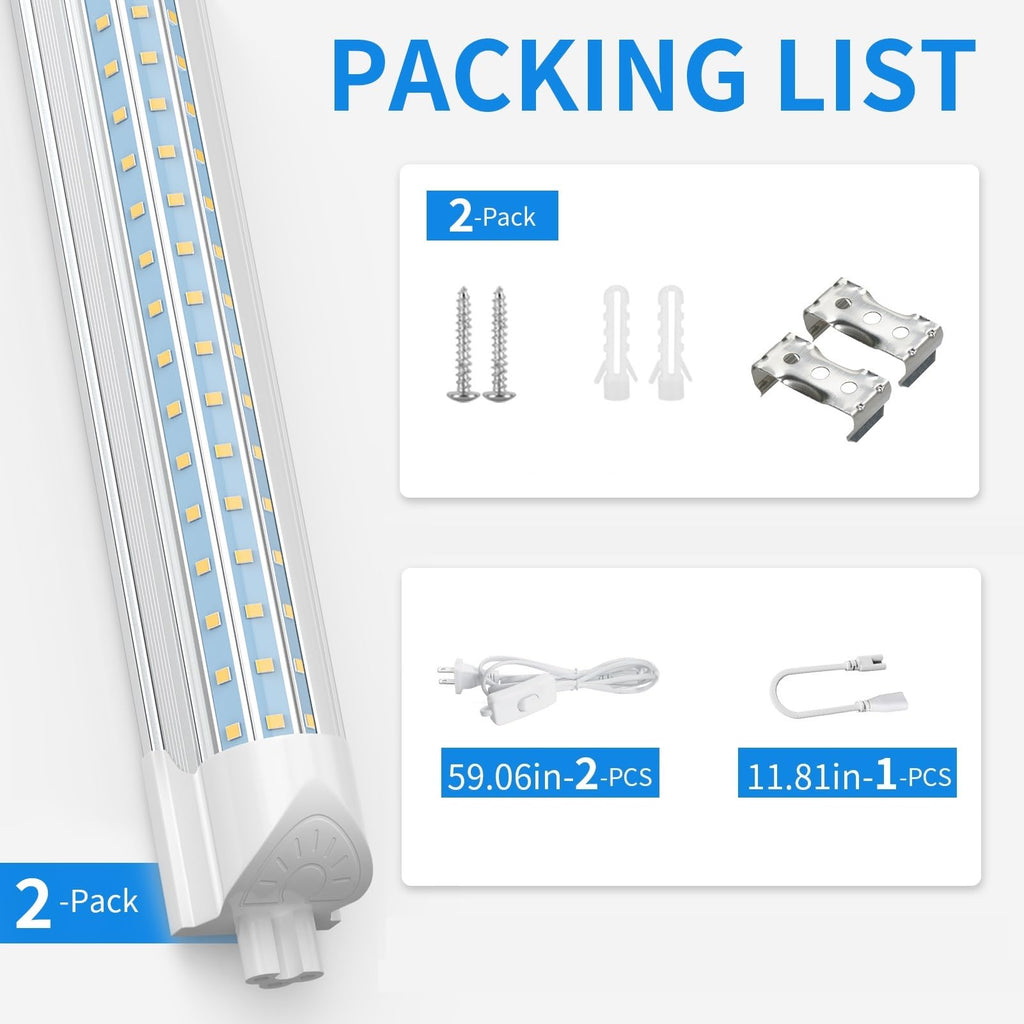 2FT 25W 3750LM 6500K Linkable LED Shop Light R1494