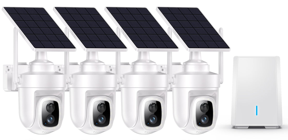 Solar Security Cameras Wireless Outdoor with Local Storage Base Q389928