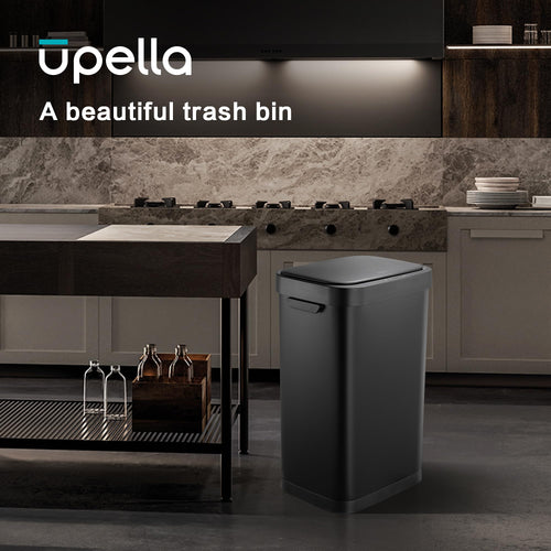13 Gallon Touchless Stainless Steel Trash Can Q1563