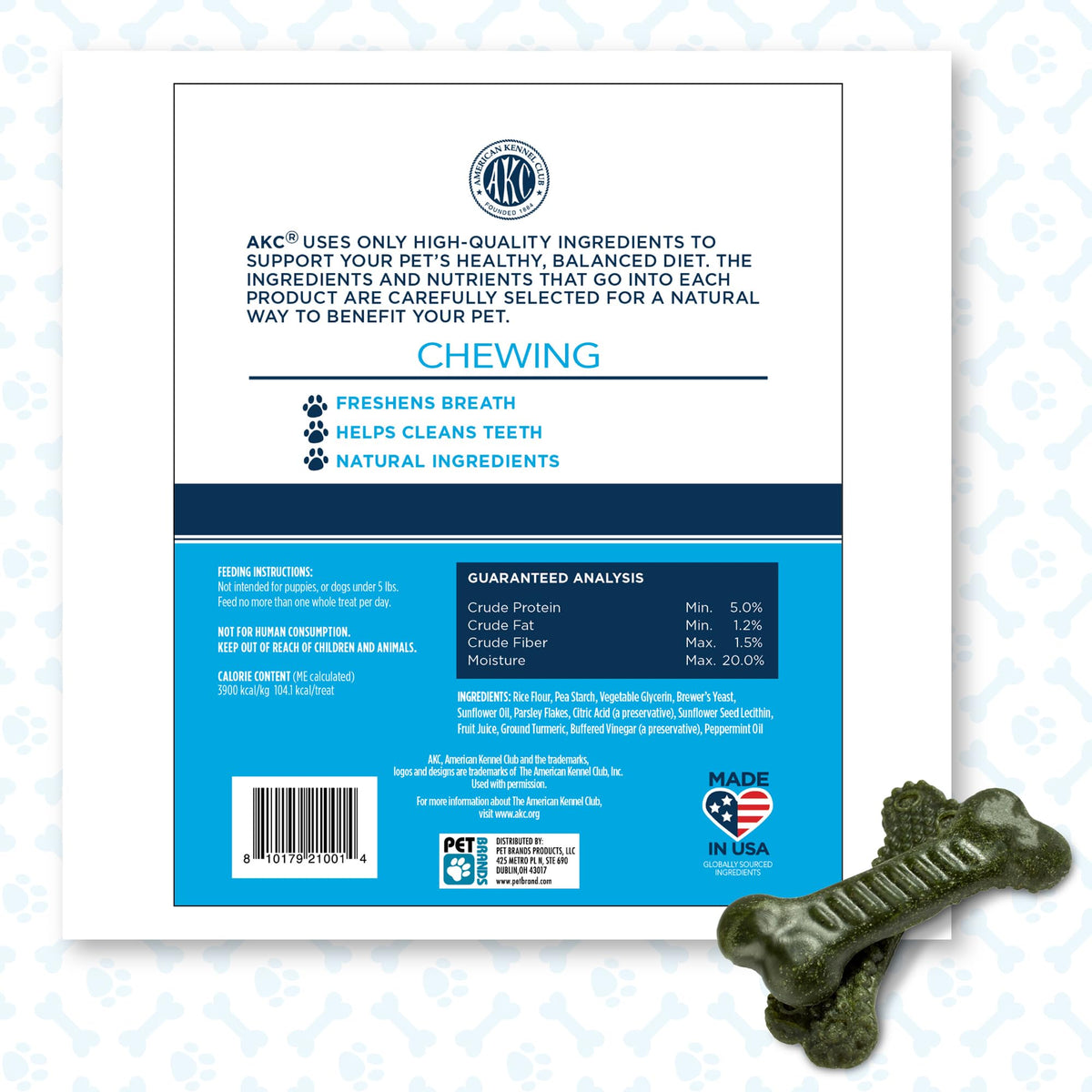 Medium Mint Flavored Dentacare Bones, 14 Count O523612