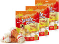 6.5" Chicken Wrapped Rawhide Knotted Bones, 2 lb (3 Packs) J311843