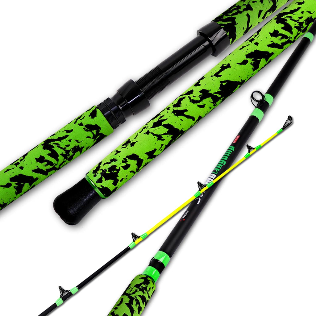 Green Catfish Fishing Rod 2 Piece E442285