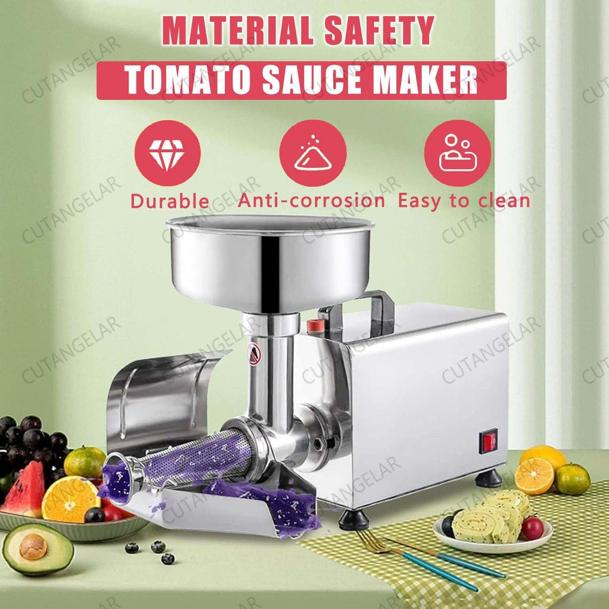 450W Electric Food Press with Steel Filter S5979