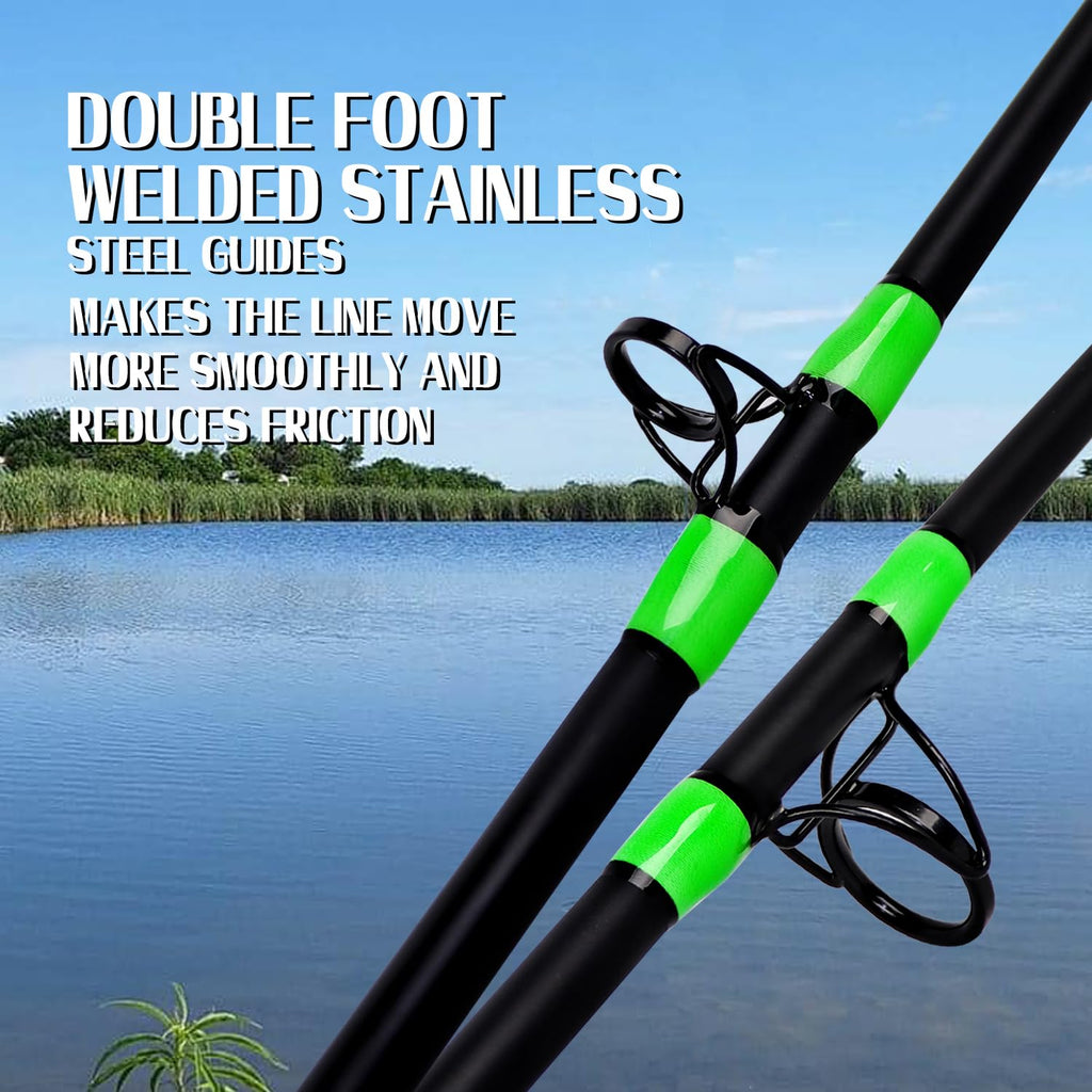 Green Catfish Fishing Rod 2 Piece E442285
