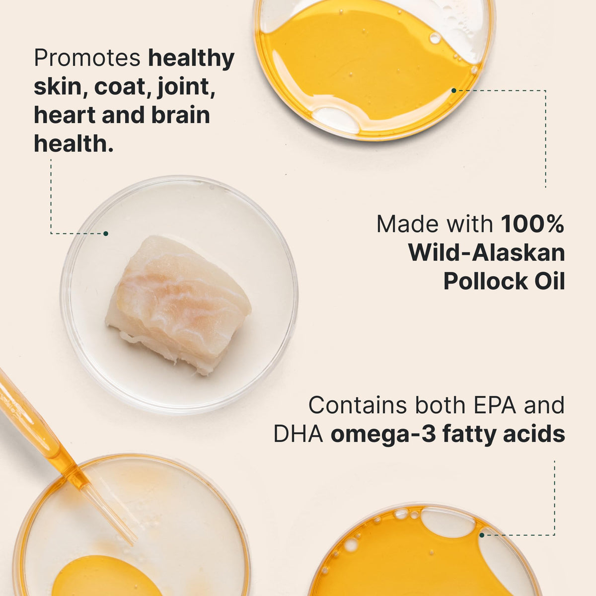 Omega-3 Fish Oil for Dogs, 16 oz Wild Alaskan Pollock Oil R728
