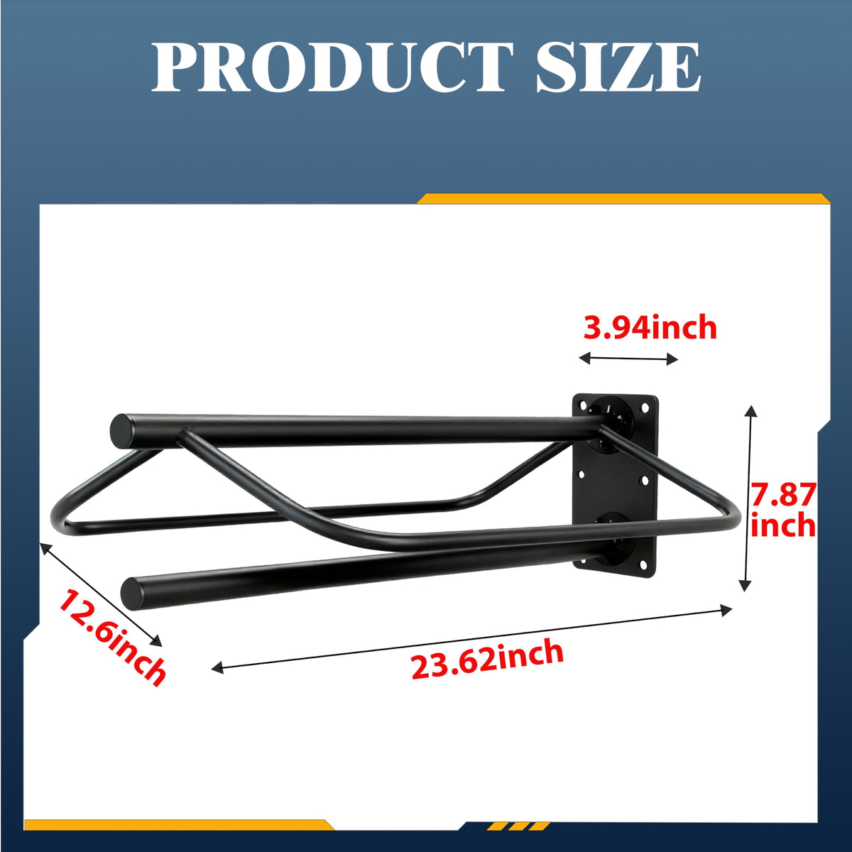 Wall Mount Metal Saddle Rack with Pad Bar N9087