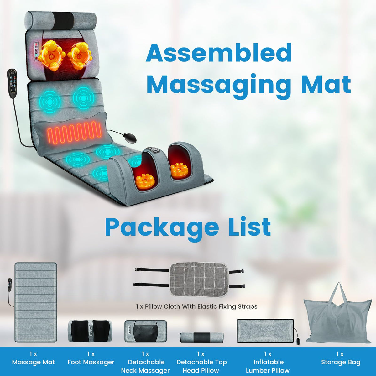 Full Body Massage Mat with Heat K251
