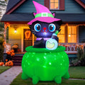 6 FT Halloween Inflatable Cat with LED Lights B56177