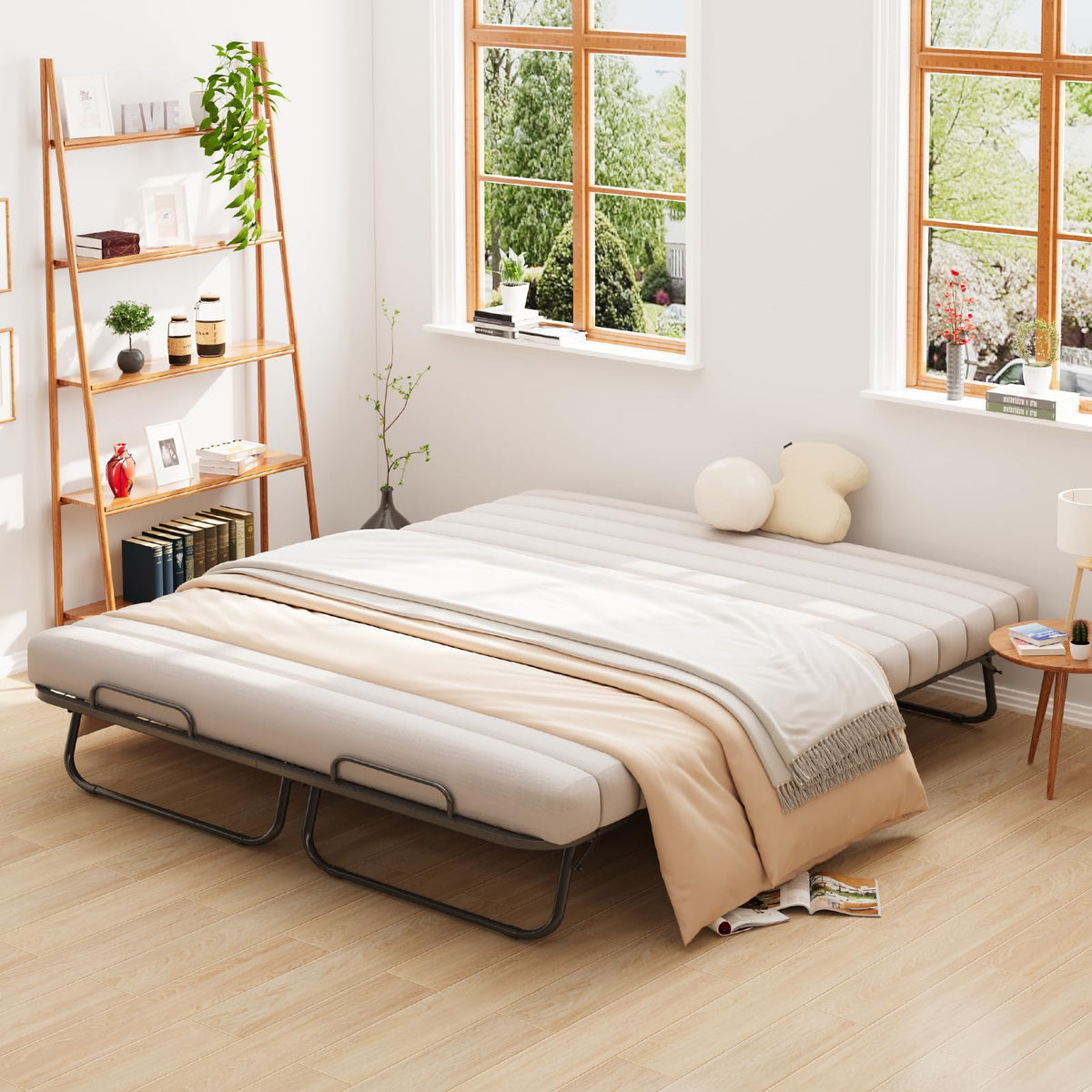Queen Size Folding Bed with Memory Mattress V7816