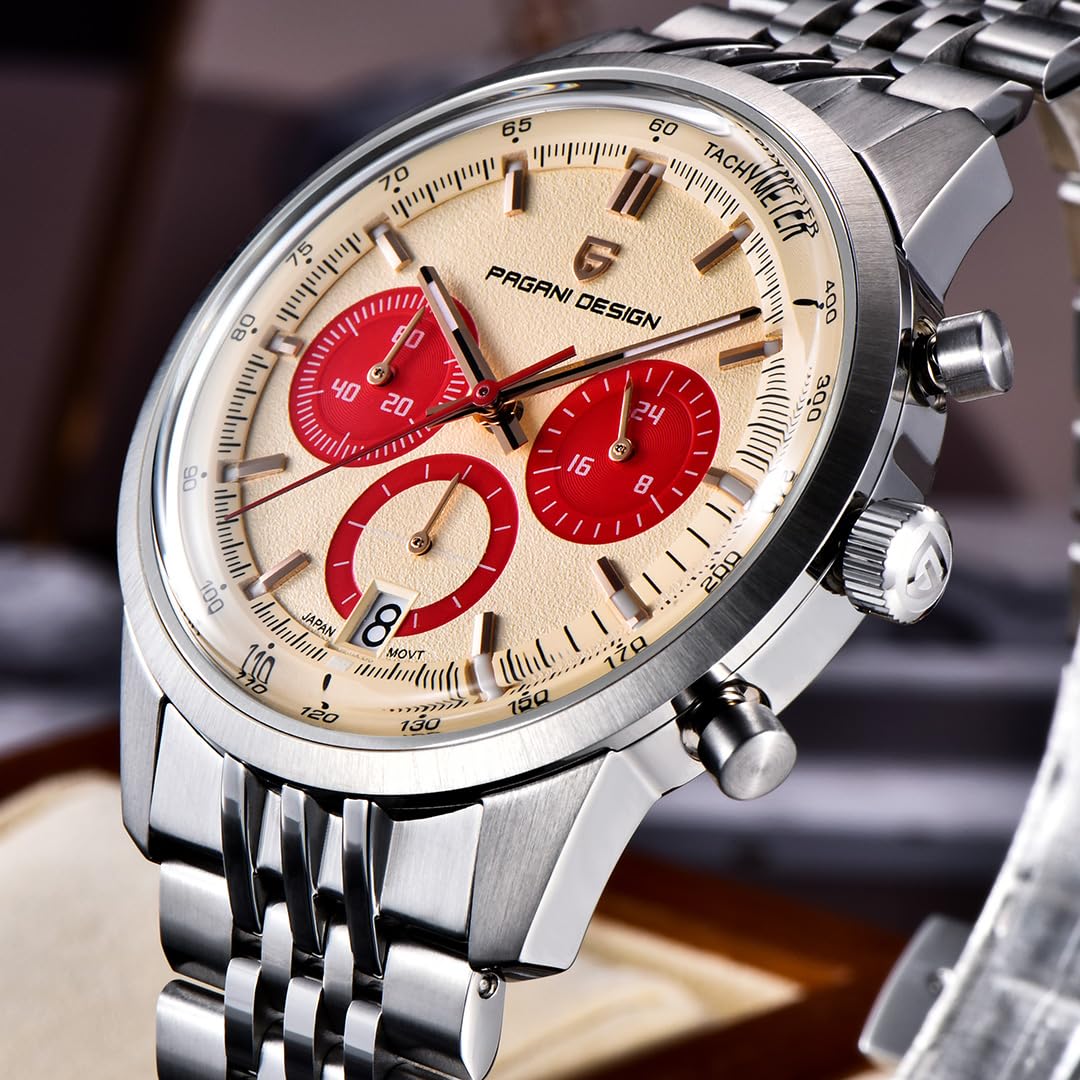 41MM Stainless Steel Chronograph Watch I3129