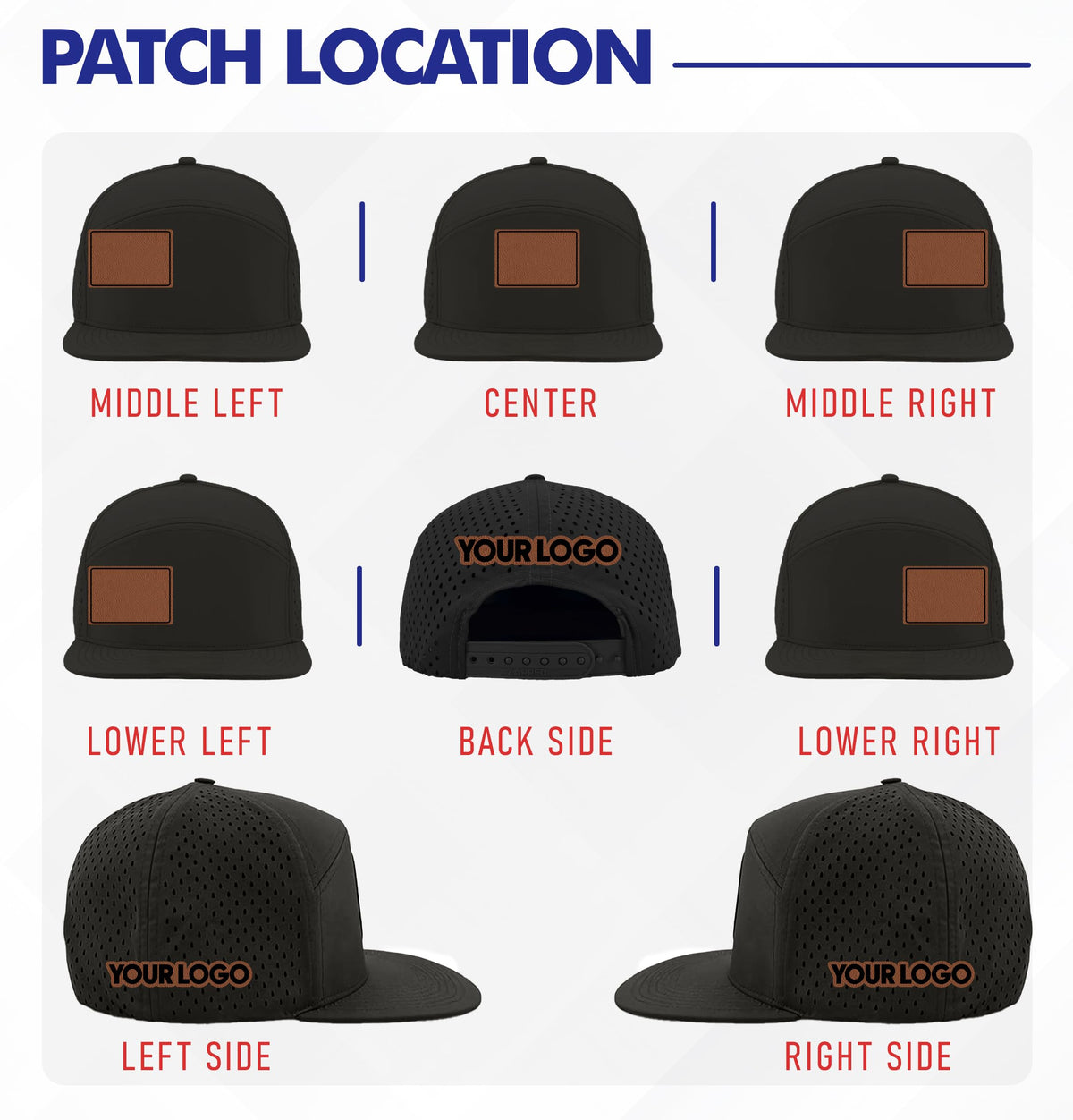 Custom Logo Patch Baseball Cap X586624