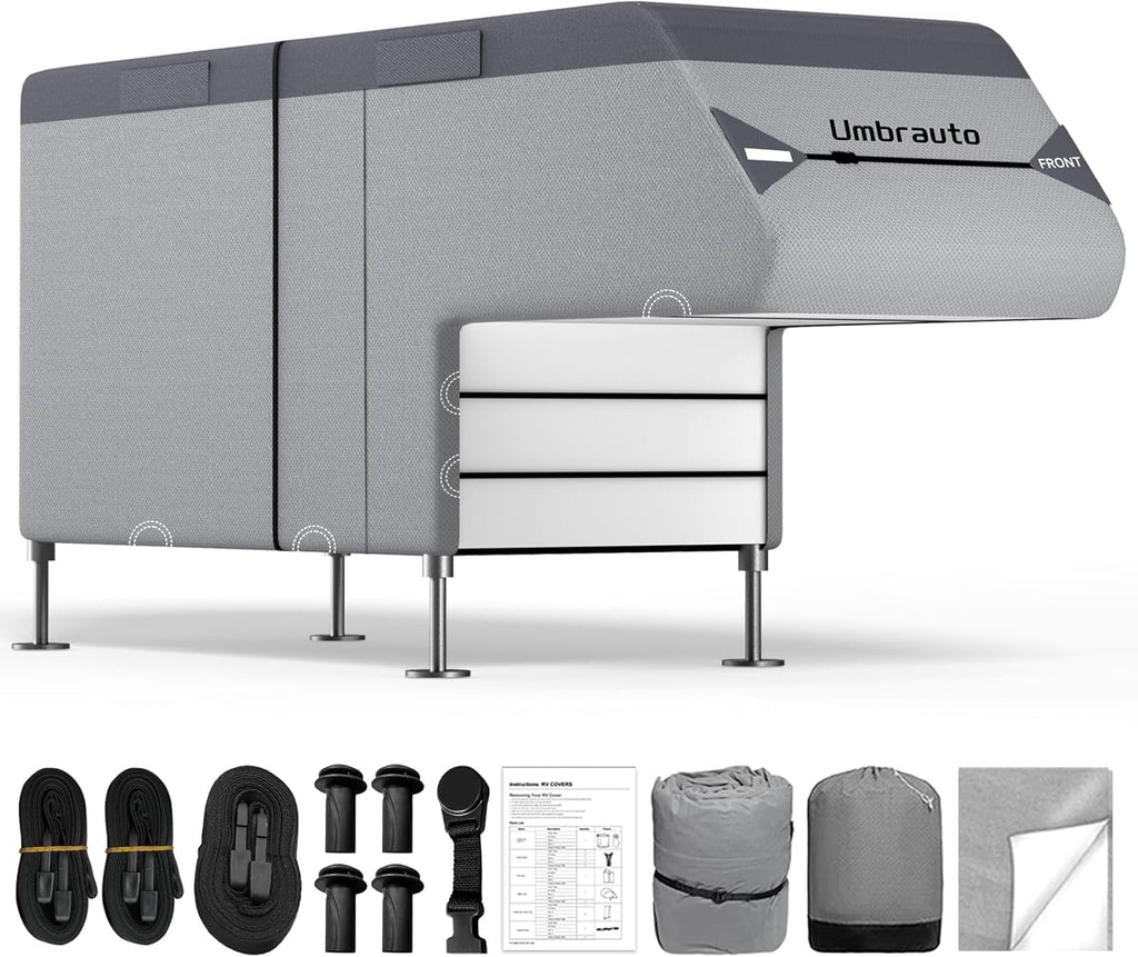 8-10ft Waterproof 7 Layers Truck Camper RV Cover R158298