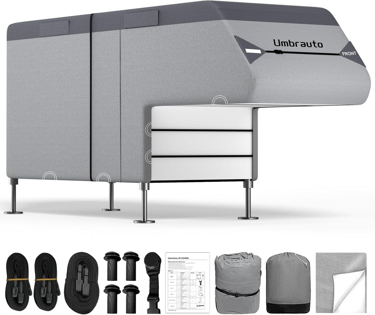 8-10ft Waterproof 7 Layers Truck Camper RV Cover R158298