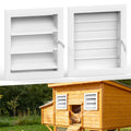 Adjustable Aluminum Alloy Chicken Coop Vent with Screen Mesh M10498