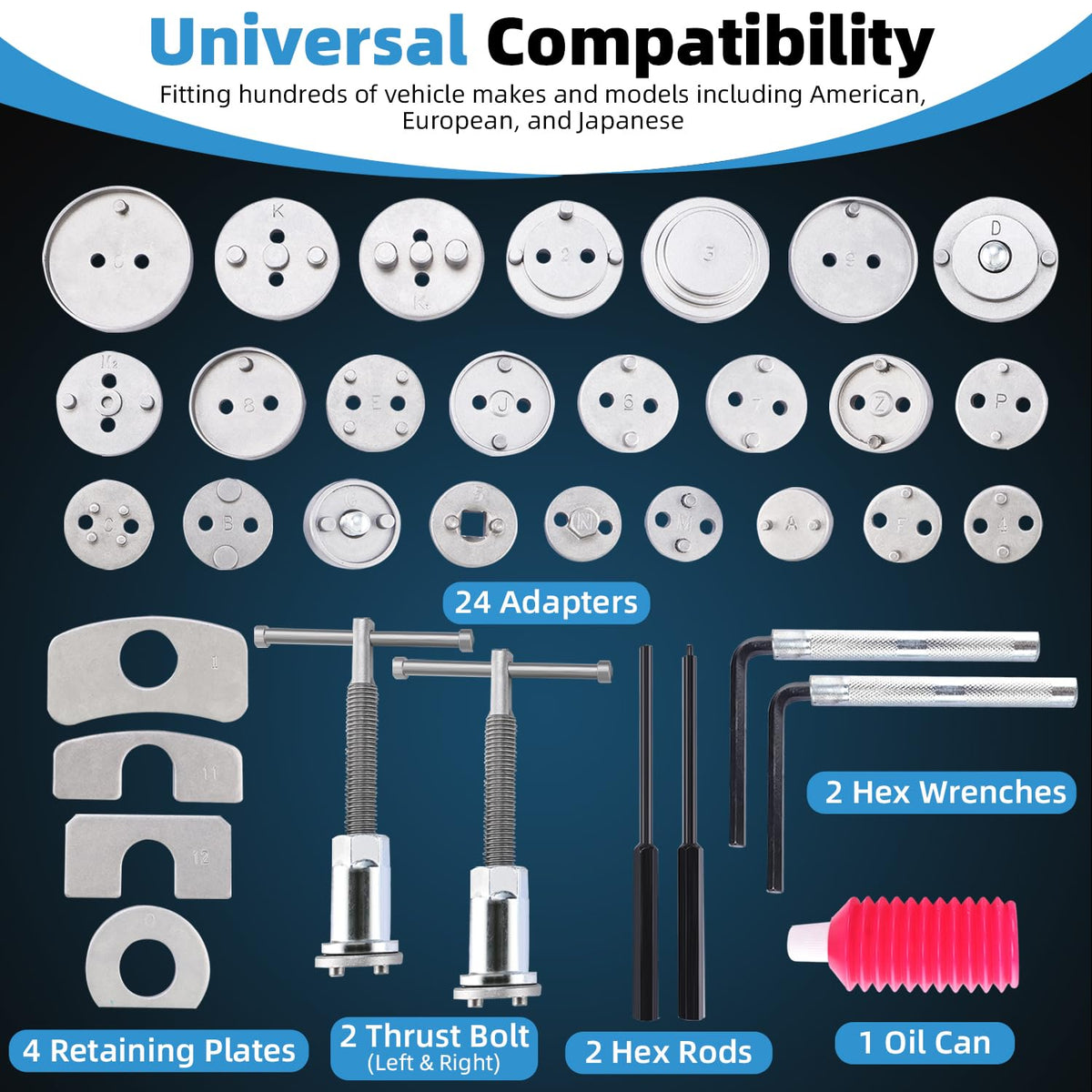 35pcs Disc Brake Caliper Tool Kit E232244
