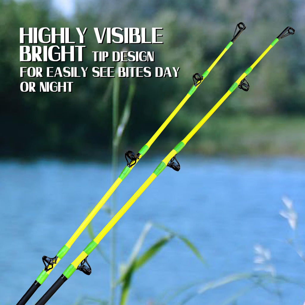 Green Catfish Fishing Rod 2 Piece E442285