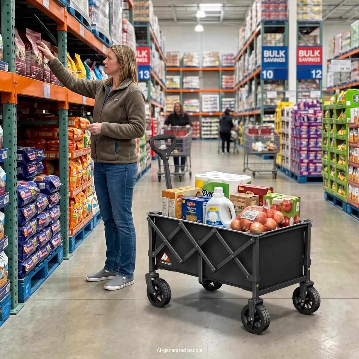 Collapsible Wagon Cart with Wheels U948319