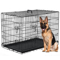 48 Inch Double-Door Dog Crate with Divider U800895