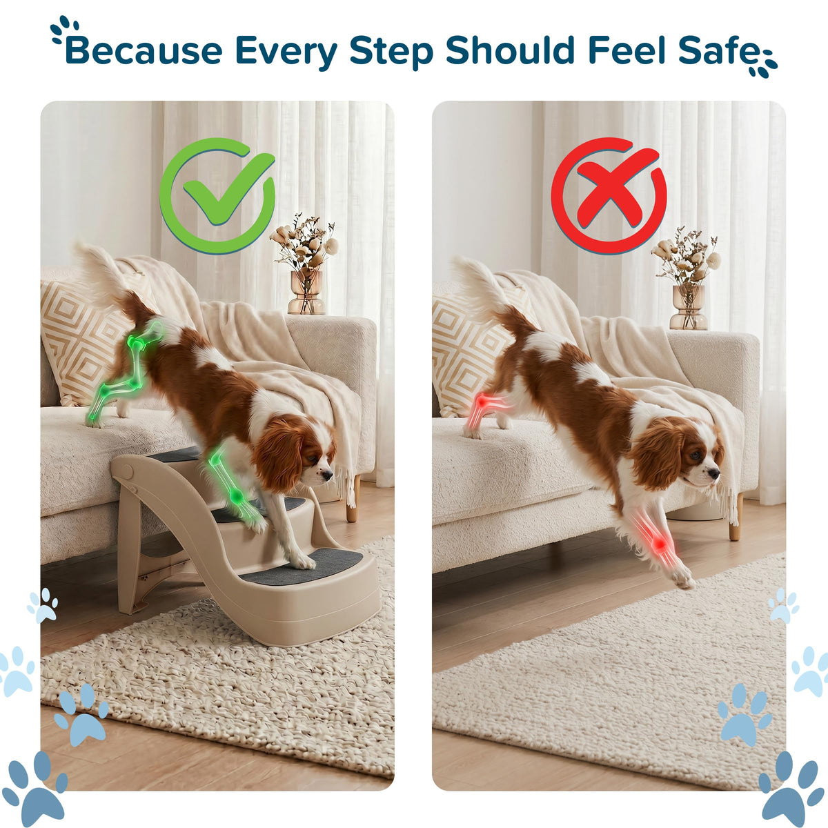 3-Step Dog Stairs with Safety Locking Pins D2318