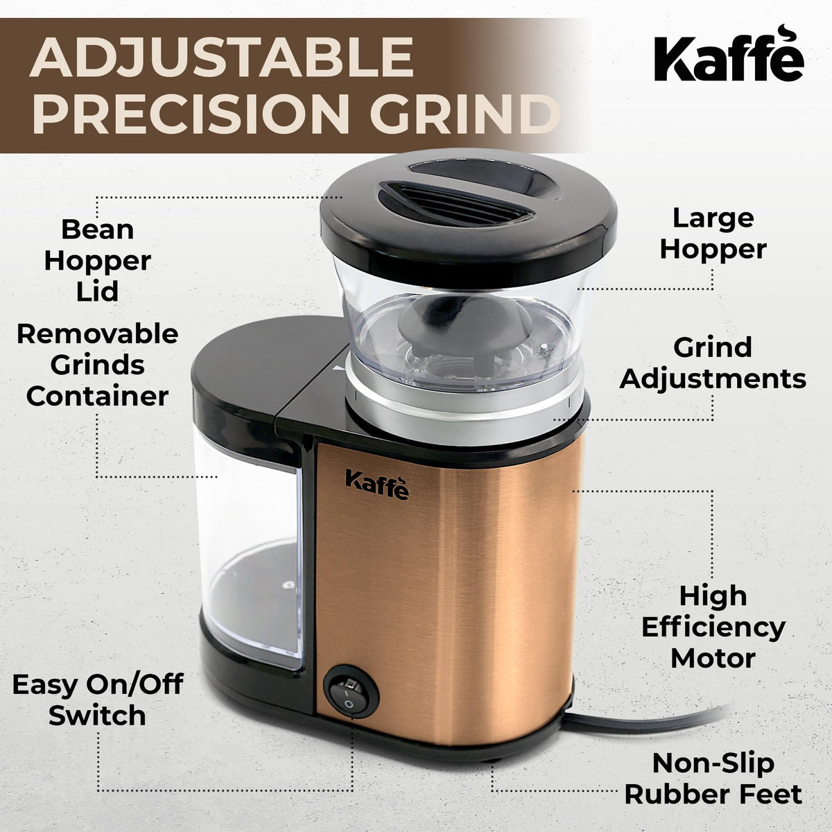 Electric Burr Coffee Grinder 5.5oz Adjustable E78312