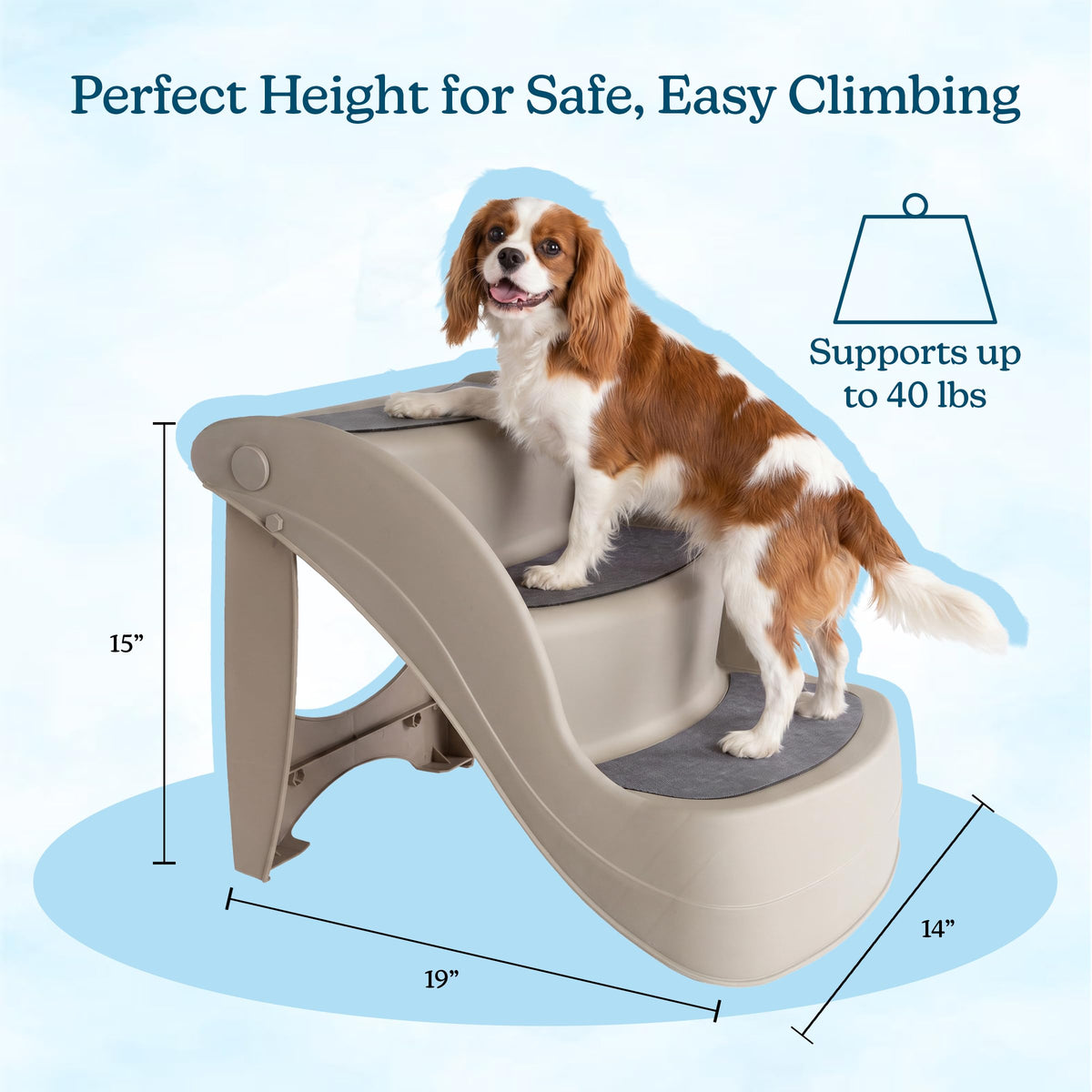 3-Step Dog Stairs with Safety Locking Pins D2318