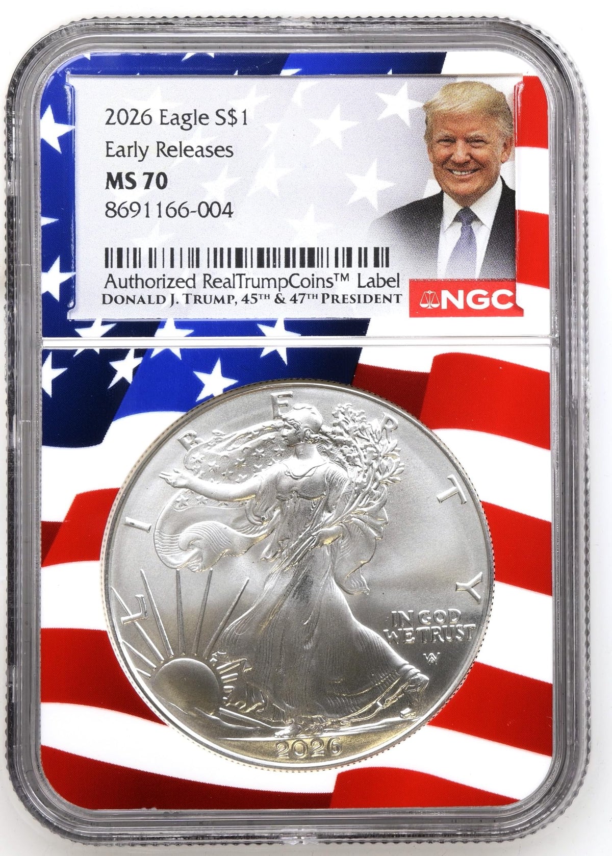 1 oz Silver Coin MS70 M498436