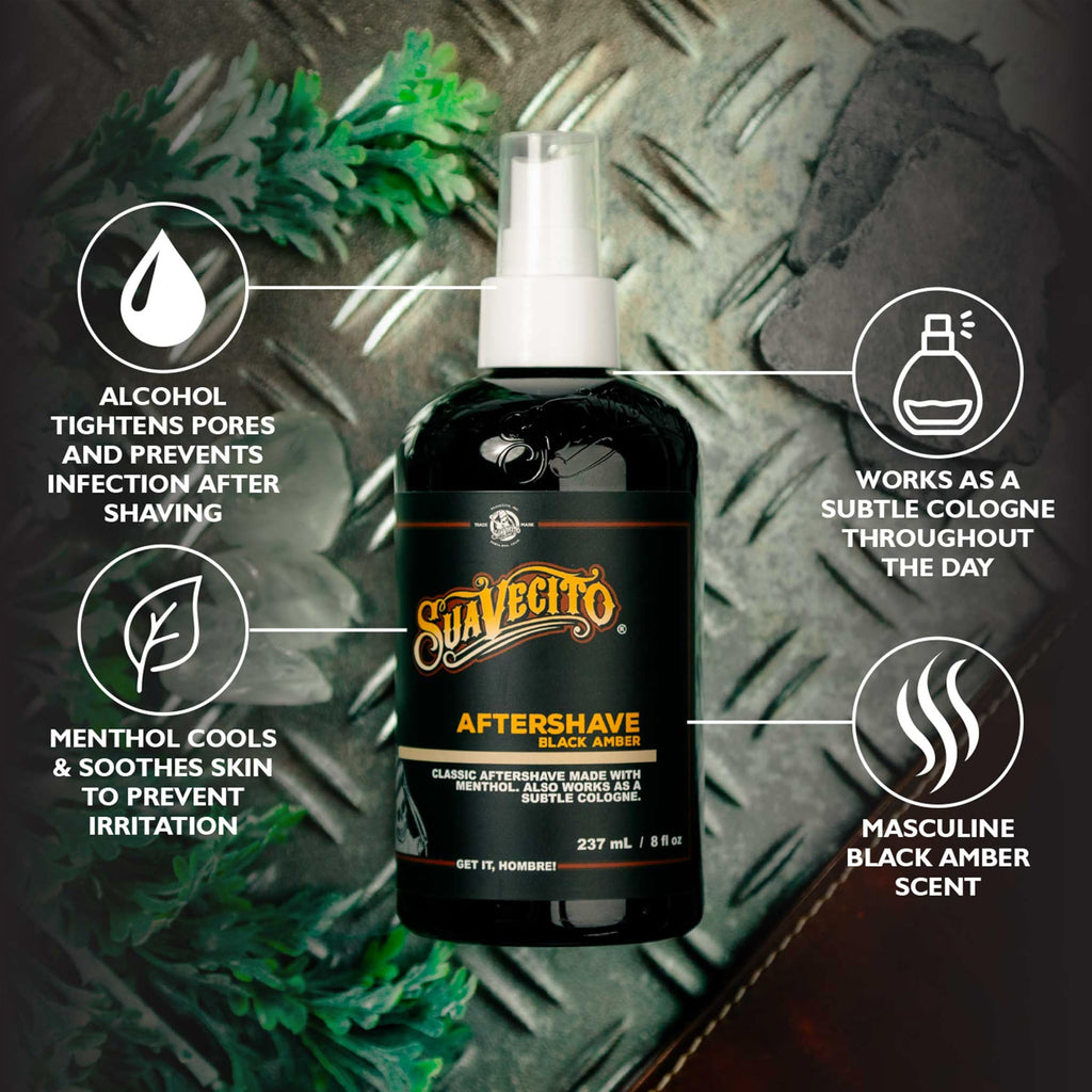 Black Amber Aftershave 8 oz Pump Spray Q4490