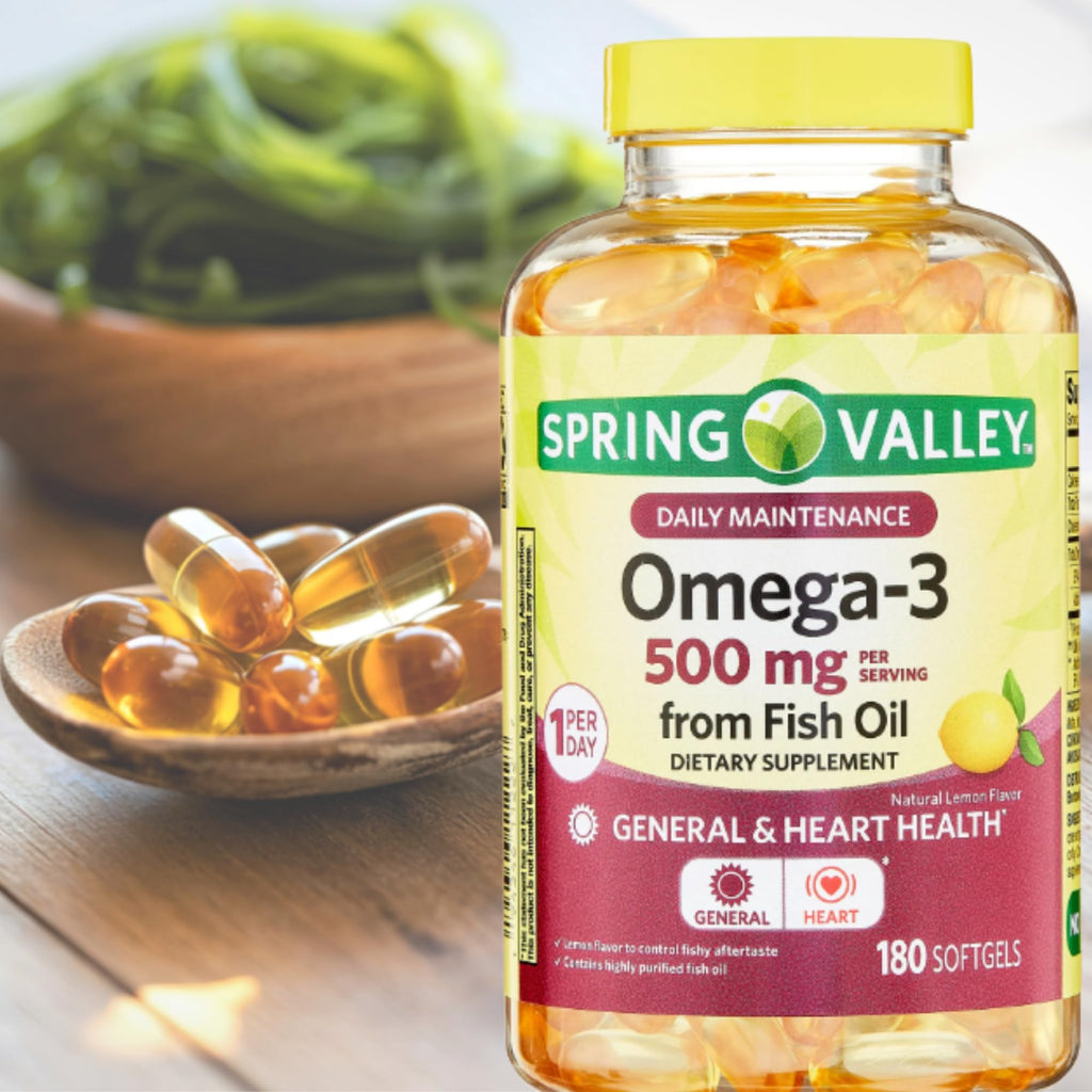 Omega 3 500mg 180 Softgels Fish Oil Dietary Supplements Y785