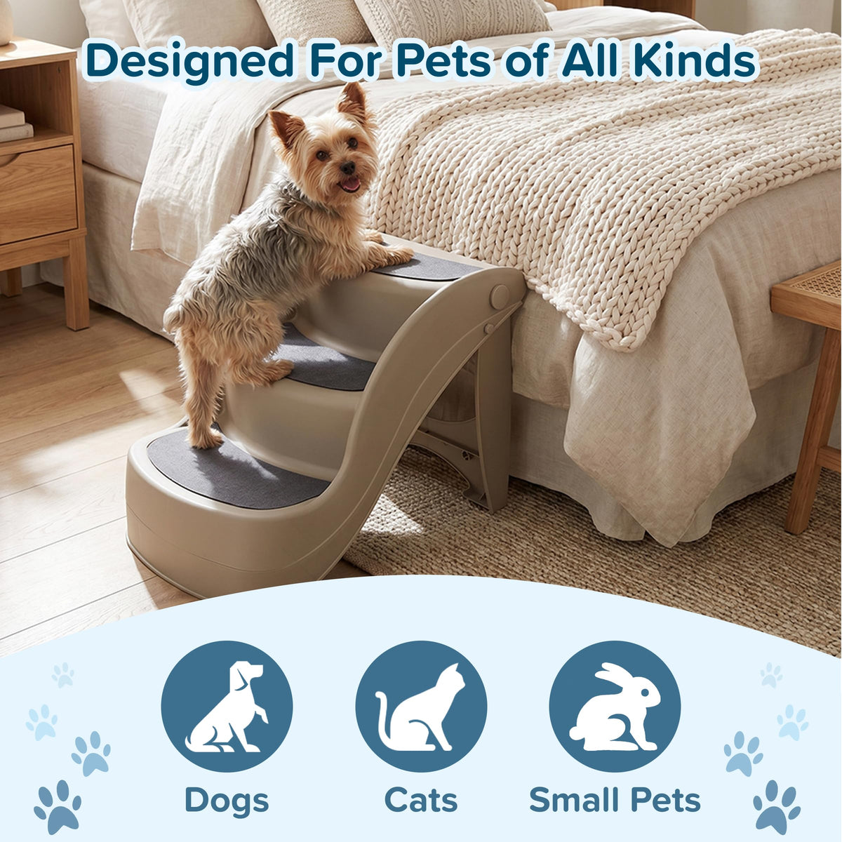 3-Step Dog Stairs with Safety Locking Pins D2318