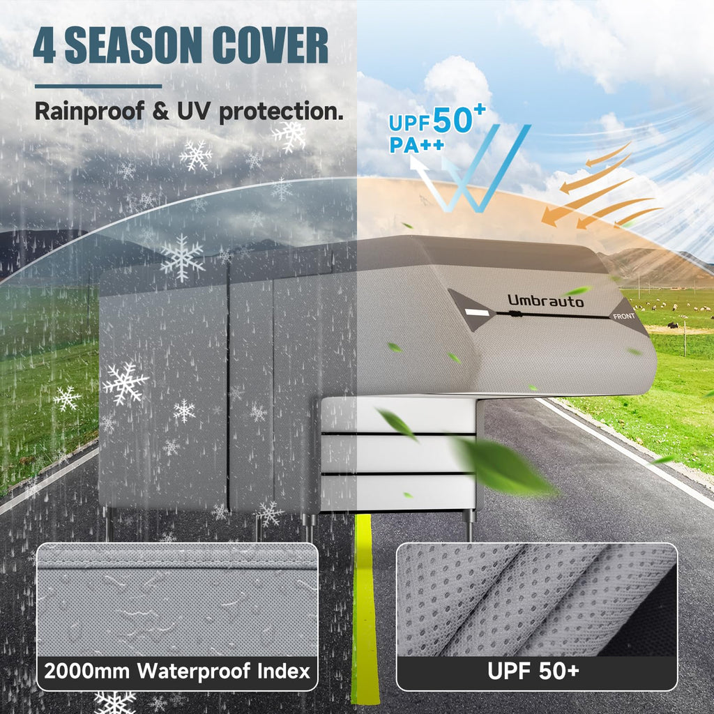 8-10ft Waterproof 7 Layers Truck Camper RV Cover R158298