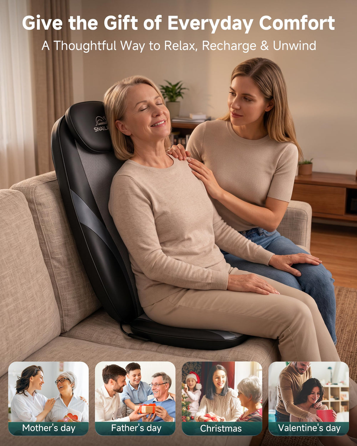 Shiatsu Back Massager with Heat S852450