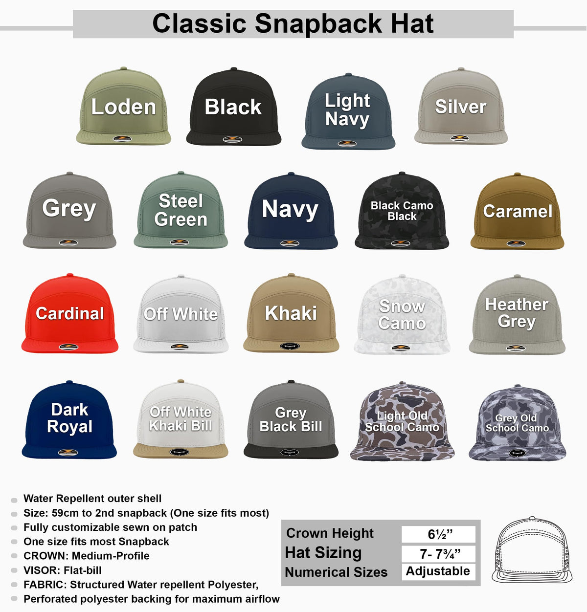 Custom Logo Patch Baseball Cap X586624