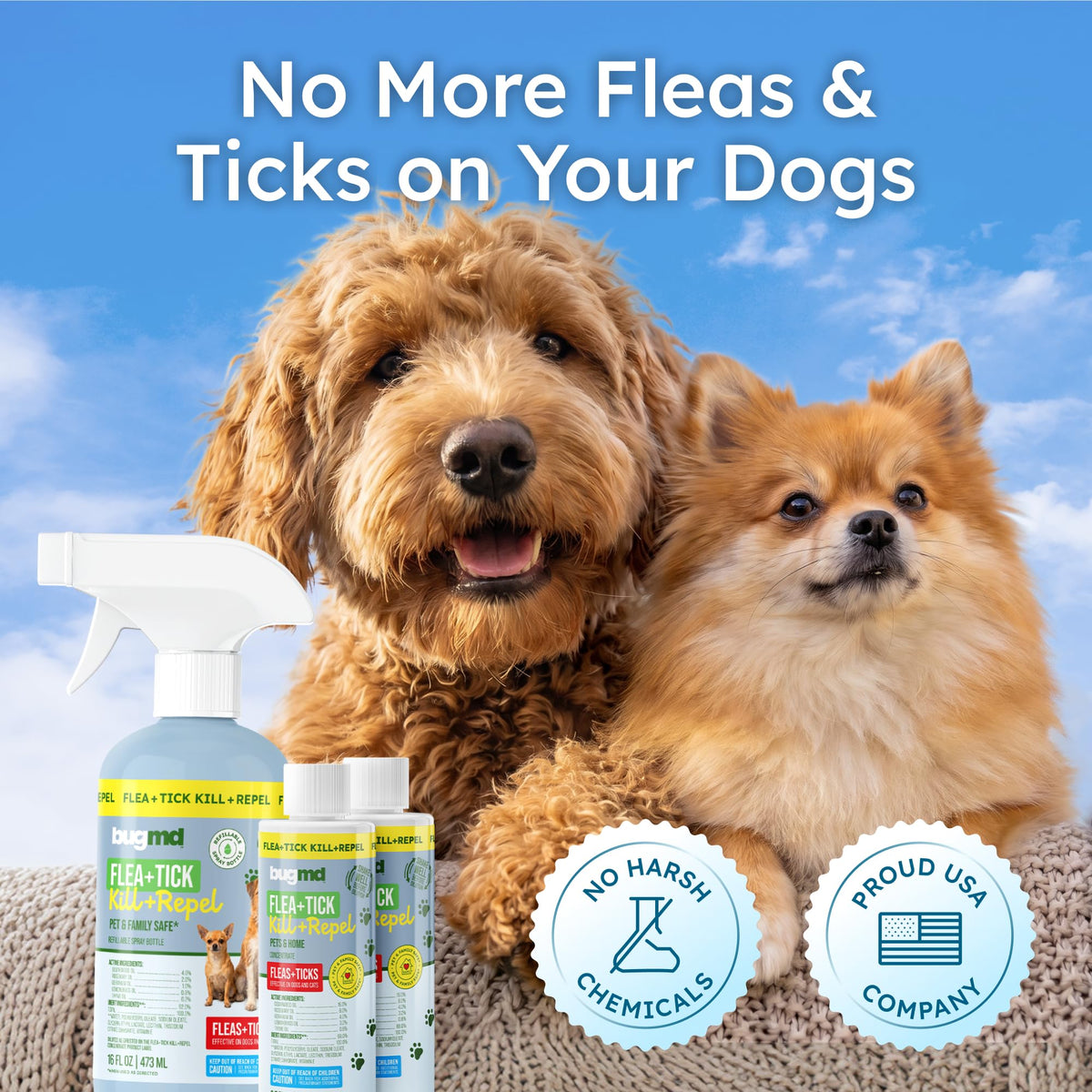 Flea and Tick Spray for Dogs Q1332