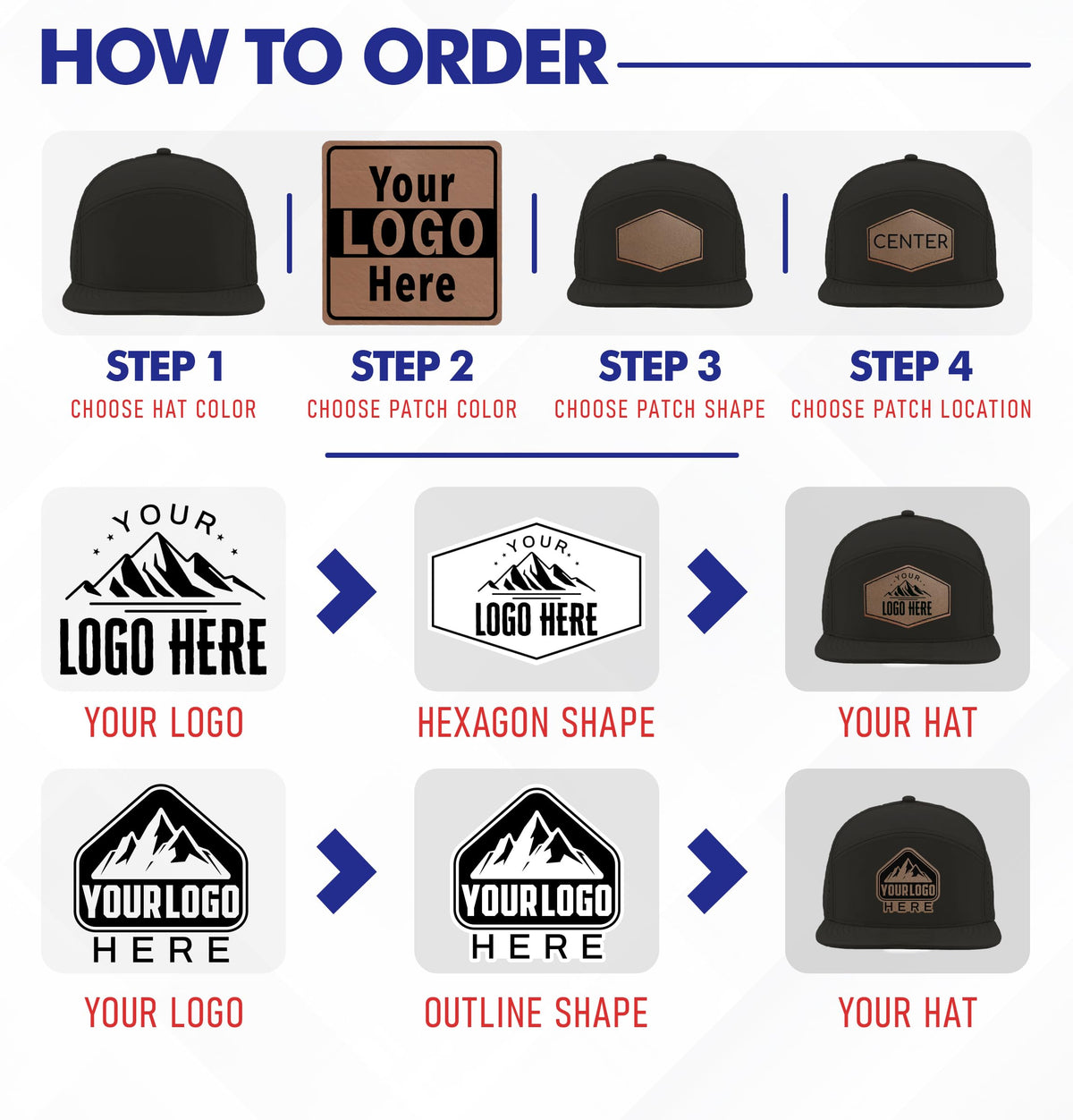 Custom Logo Patch Baseball Cap X586624